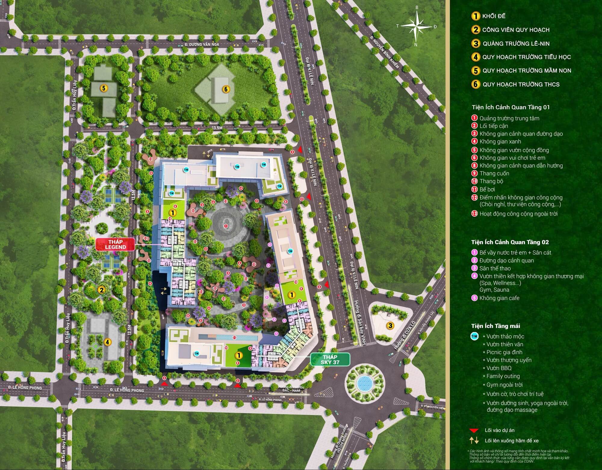 tiện ích dự án sun glory residence vinh nghệ an