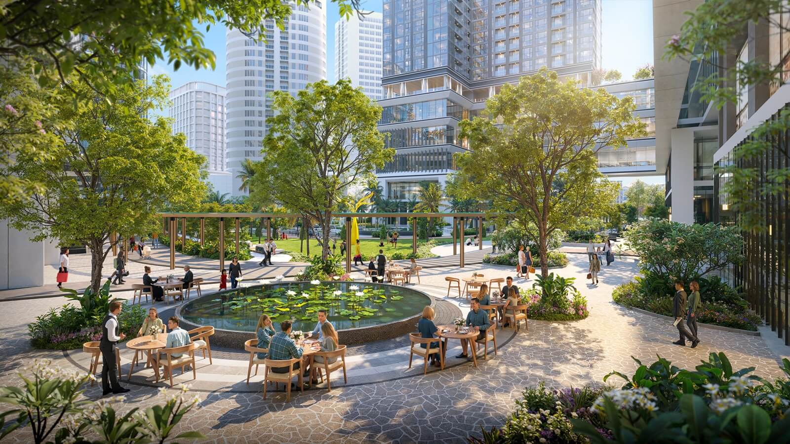 tiện ích dự án sun feliza suites cầu giấy